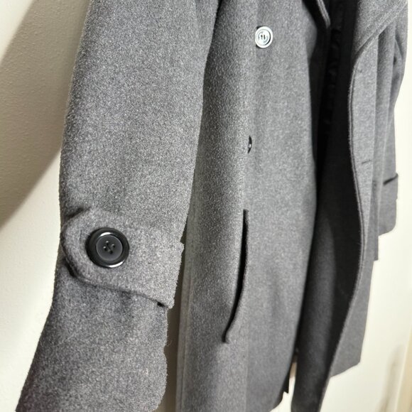Zhanyibo Gray Peacoat - M - Picture 5 of 8